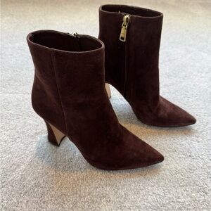 Coach Brown Suede Ankle Boots